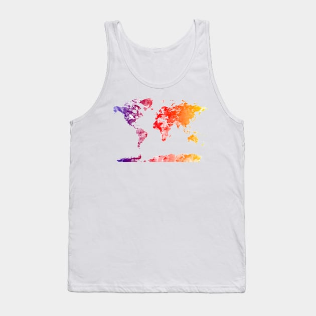 world map Tank Top by BekimART